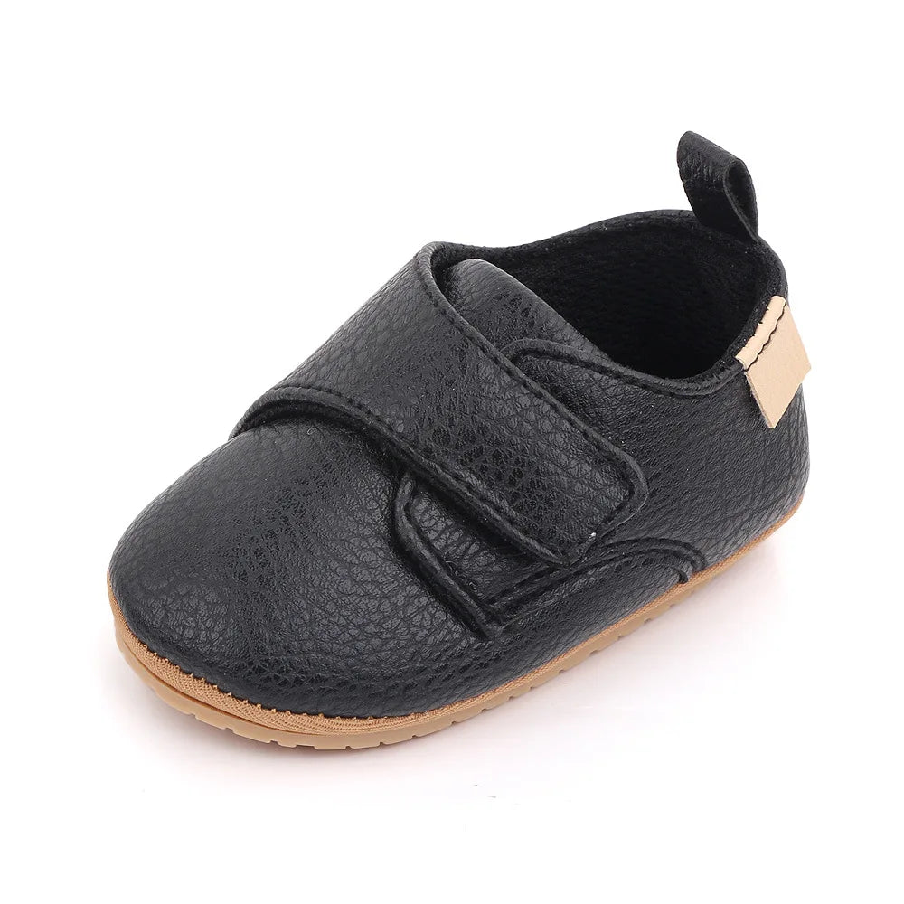 Sapato Bebê Social Couro - Masculino Preto - Tesouro Baby