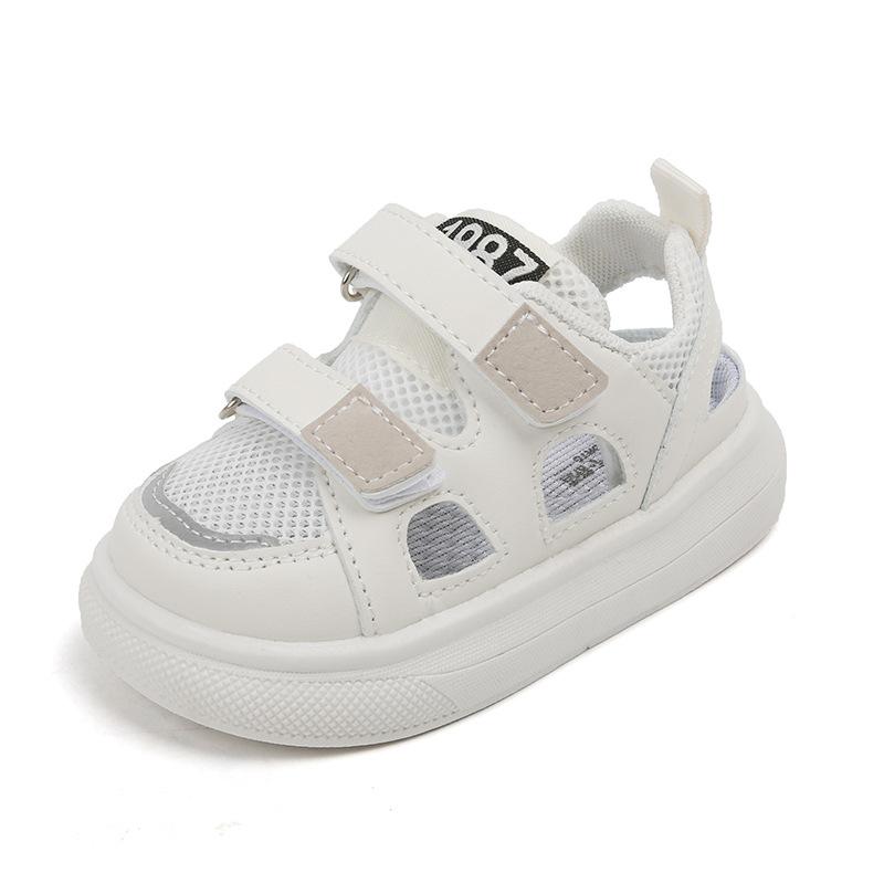 Sapatinho Esportivo Infantil Branco -  Velcro e Respirável - Menino Bebê - Tesouro Baby